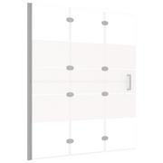 Kabiny prysznicowe - vidaXL Składana kabina prysznicowa ESG 120x140 cm biała 150739 - miniaturka - grafika 1