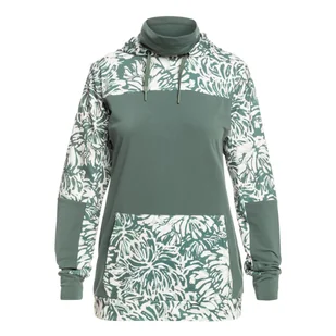 Damska Bluza ROXY WINTER VALLEY ERJFT04716-BPG1 – Zielony - Bluzy sportowe damskie - miniaturka - grafika 1