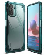 Etui i futerały do telefonów - Ringke Fusion X etui pancerny pokrowiec z ramką Xiaomi Redmi Note 10 / Redmi Note 10S zielony (FXXI0037) - miniaturka - grafika 1