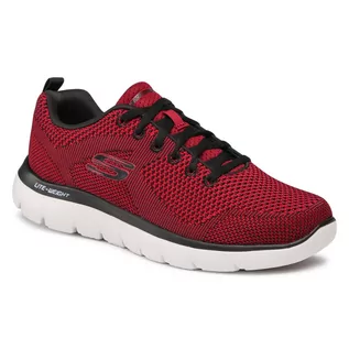 Baleriny - Buty SKECHERS - Brisbane 232057/RDBK Red/Black - grafika 1