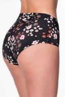 Majtki damskie - FIGI DAMSKIE Z WYSOKIM STANEM W JIESIENNYM STYLU PEEGY BROWN MAXI JULIMEX - miniaturka - grafika 1