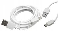 Kable USB - Kabel USB Typ C SZYBKIE ŁADOWANIE HQ biały 2m Przewód do ładowania Telefonu typu USBC typc - miniaturka - grafika 1