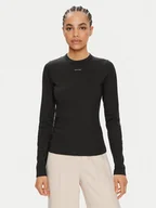 Bluzki damskie - Calvin Klein Bluzka Nano Logo K20K207572 Czarny Regular Fit - miniaturka - grafika 1