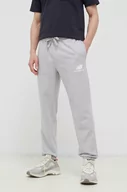 Spodnie męskie - New Balance spodnie dresowe kolor szary z nadrukiem - miniaturka - grafika 1
