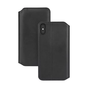 Moshi Overture Etui z kieszenią na karte do iPhone XS Max (czarny) - Etui i futerały do telefonów - miniaturka - grafika 1