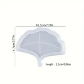 Inne - 1 szt. Betonowa taca z liśćmi miłorzębu japońskiego Formy silikonowe Ręcznie robione liście klonu Kształt Taca do przechowywania biżuterii Taca na - miniaturka - grafika 1