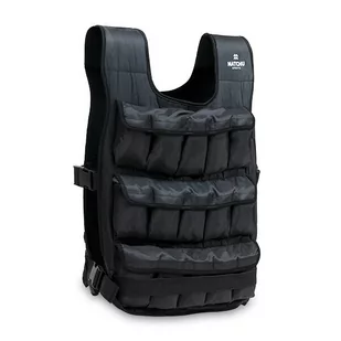 Kamizelka obciążeniowa 20 kg - Czarna - 24,5 cm - 16,8 cm - Pozostały sprzęt i akcesoria do ćwiczeń - miniaturka - grafika 1