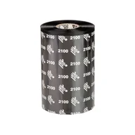 Taśmy do drukarek barwiące - Taśma termotransferowa Zebra 2100 156mm x 450m 1" woskowa (02100BK15645) black - miniaturka - grafika 1