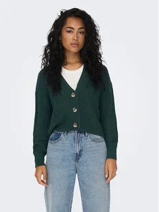 ONLY Kardigan 15211521 Zielony Regular Fit - Swetry damskie - miniaturka - grafika 1