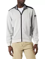 Kurtki męskie - bugatti Męska kurtka z dzianiny 8700-35120, ecru, standardowa, écru, L - miniaturka - grafika 1