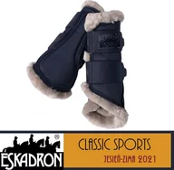 Akcesoria jeździeckie - Eskadron Ochraniacze FAUXFUR Classic Sports A/W 21 - - dark navy - miniaturka - grafika 1