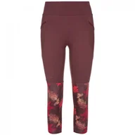Spodnie sportowe damskie - Legginsy damskie 3/4 Kilpi Solas-W Rozmiar: S / Kolor: czerwony - miniaturka - grafika 1