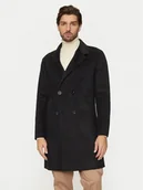 Płaszcze męskie - Guess Płaszcz wełniany M4BL47 WGJU2 Czarny Regular Fit - miniaturka - grafika 1