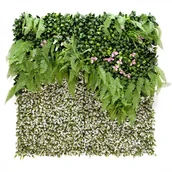 Panele ścienne i boazeria - Mirpol Veilflower plastikowa zielona ściana 100x100 cm - miniaturka - grafika 1