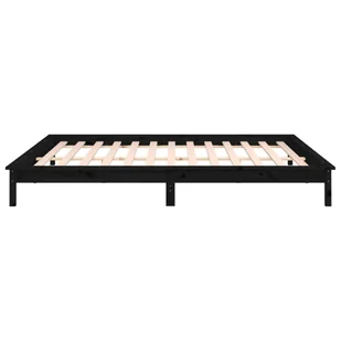 Lumarko Rama łóżka z LED, czarna, 200x200 cm, lite drewno! - Łóżka - miniaturka - grafika 9