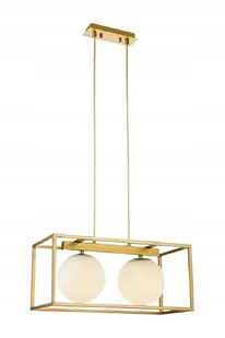 Lampa sufitowa wisząca Avelin 2, 2*E27, złota, Gtv - Lampy sufitowe - miniaturka - grafika 1