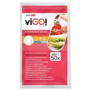 Folia, papier śniadaniowy, serwetki - Torebki śniadaniowe VIGO 7541150 (50 sztuk) - miniaturka - grafika 1