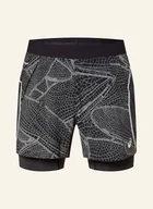 Spodenki damskie - Asics Szorty Do Biegania 2 W 1 Limited Series Lite-Show schwarz - miniaturka - grafika 1