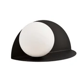 Lampy ścienne - Kinkiet ścienny Form czarno-biały 1xE14x10W wym: 15 x 30 cm szkło IP20 Emibig - miniaturka - grafika 1