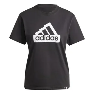 adidas Damska koszulka z grafiką Modern Essentials, XXS, czarna - Koszulki i topy damskie - miniaturka - grafika 1