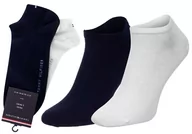 Skarpetki męskie - TOMMY HILFIGER MĘSKIE SKARPETY SKARPETKI STOPKI 2P NAVY/WHITE - Rozmiar: 43-46 - miniaturka - grafika 1