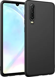 Silikonowe etui na telefon komórkowy Huawei P30 Protective Cover Matt Black Backcover - Etui i futerały do telefonów - miniaturka - grafika 1