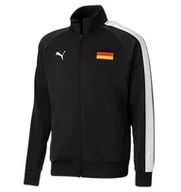Bluzy męskie - Bluza męska czarna Puma Deutschland Euro Zip r.S - miniaturka - grafika 1
