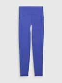 Spodnie sportowe damskie - 4F Legginsy sportowe w kolorze niebieskim - miniaturka - grafika 1