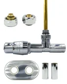 Zawory i kraniki - Zawór termostatyczny zespolony 50mm UNICO chrom lewy Pex All in One - miniaturka - grafika 1