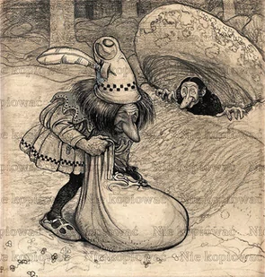 Naprasowanka John Bauer malarstwo romantyzm 7 - Pasmanteria - miniaturka - grafika 1