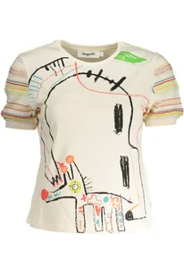 Bawełniany damski t-shirt kolorowy DESIGUAL - Portfele - miniaturka - grafika 1