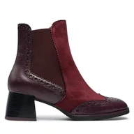 Botki damskie - Botki Hispanitas Cervo-I24 HI243588 Czerwony - miniaturka - grafika 1