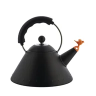 Czajniki na gaz - Czajnik z gwizdkiem, ptaszek, czarny mat 9093 BB - miniaturka - grafika 1