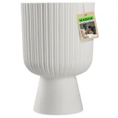 Donice - Doniczka na nóżce Golem 14 cm, biała - miniaturka - grafika 1