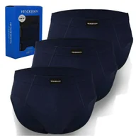Majtki męskie - HENDERSON Majtki Slipy Męskie Bawełna Granatowy 3 Sztuki Rozmiar M - miniaturka - grafika 1