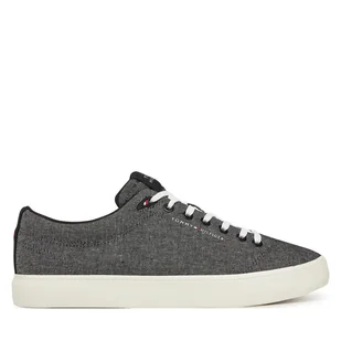 Tenisówki Tommy Hilfiger Th Hi Vulc Low Core Chambray FM0FM05389 Szary - Trampki męskie - miniaturka - grafika 1