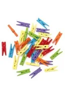 Spinacze i klipsy do papieru - Mini klamerki drewniane Juicy - miniaturka - grafika 1