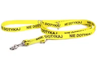 Smycze dla psów - DogStuffs Smycz Regulowana – NIE DOTYKAJ 15mm/220cm - miniaturka - grafika 1