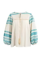 Bluzki damskie - IZIA Bluzka damska 29325648, turkusowa, L, turkusowy, L - miniaturka - grafika 1