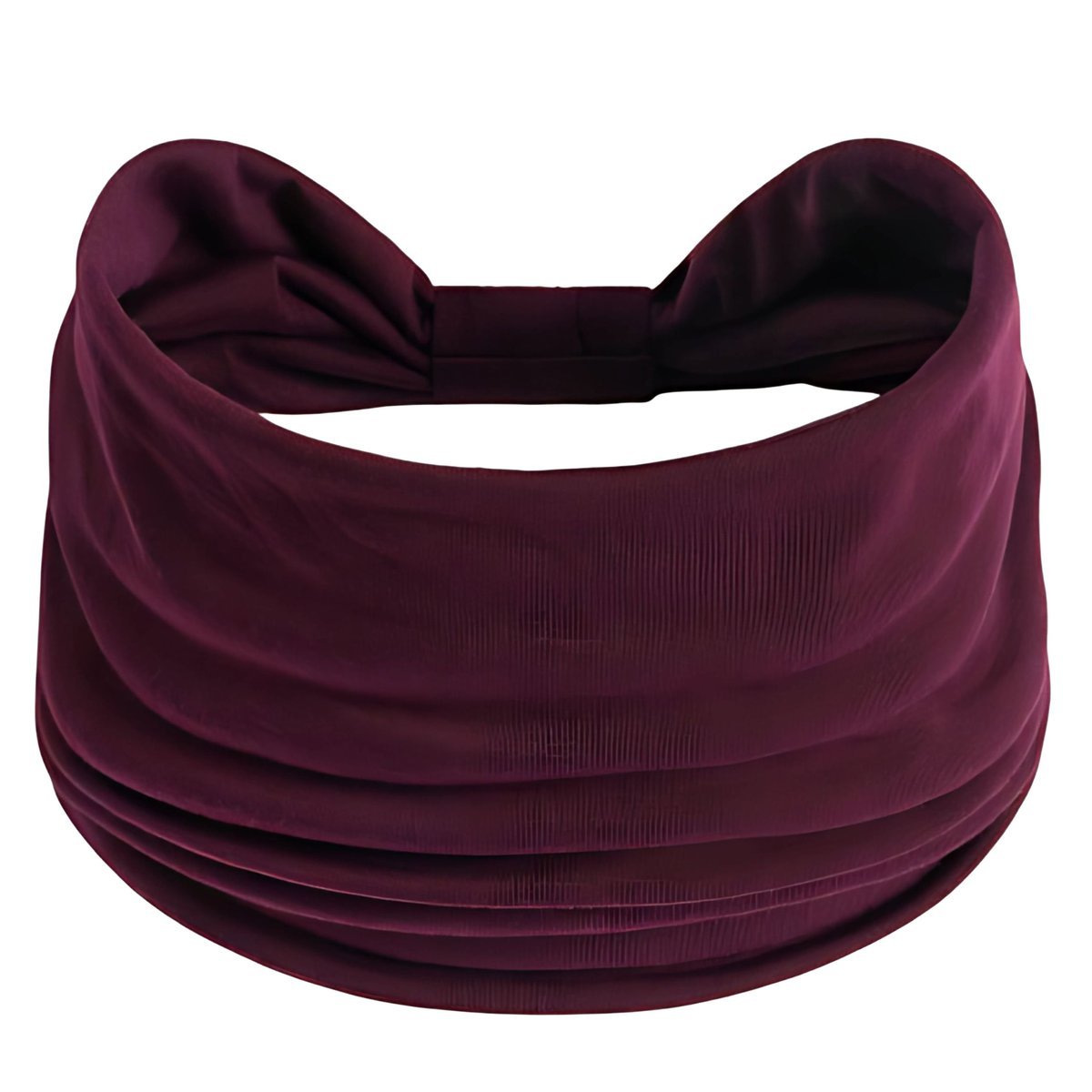 Opaska do Włosów Fioletowa Turban na Głowę Szeroka Elastyczna MIŁA W DOTYKU