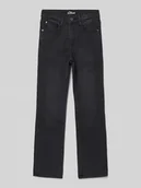 Spodnie i spodenki dla dziewczynek - Jeansy o rozkloszowanym kroju z mieszanki bawełny model ‘BEVERLY’ - miniaturka - grafika 1