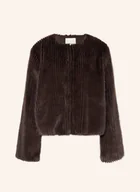 Kurtki damskie - Ichi Kurtka Ze Sztucznego Futra Ihcikora braun - ICHI - miniaturka - grafika 1