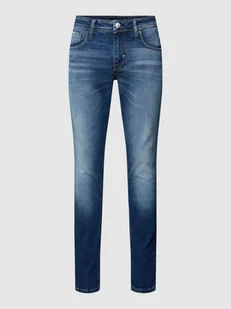 Jeansy o kroju tapered fit z 5 kieszeniami - Spodnie męskie - miniaturka - grafika 1