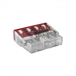 Szybkozłączka 4x0,5-2,5mm2 do puszek instalacyjnych na drut Cu - WAGO 1 sztuka 100 sztuk - Kostki, złączki, wtyczki - miniaturka - grafika 3