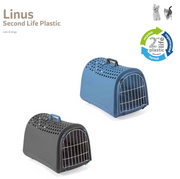 Sprzęt podróżny i transportery dla psów - IMAC IMAC Transporter Linus Second Life Plastic niebieski 80494R - miniaturka - grafika 1