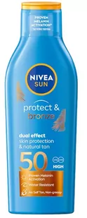 Balsam do opalania Nivea Sun Protect And Bronze Tan Activating Sun Lotion SPF50 200 ml (4005808435340) - Balsamy i kremy do opalania - miniaturka - grafika 1