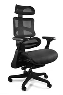 Fotele i krzesła biurowe - Unique Fotel ergonomiczny ERGOTHRONE Czarny Z wysuwanym podnóżkiem Zapytaj o RABAT! CM-B37A-3-B37 - miniaturka - grafika 1