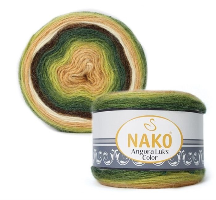 włóczka NAKO ANGORA LUKS COLOR 150g kol. 81905 .