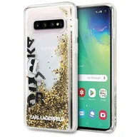 Etui i futerały do telefonów - Etui na Samsung Galaxy S10 KARL LAGERFELD Signature Glitter Case - miniaturka - grafika 1