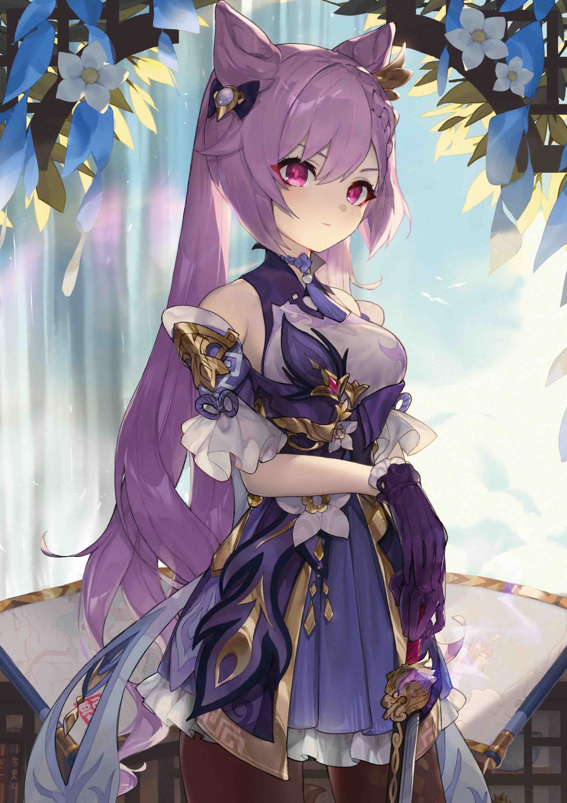 Plakat A3 Genshin Impact Anime Gra Keqing